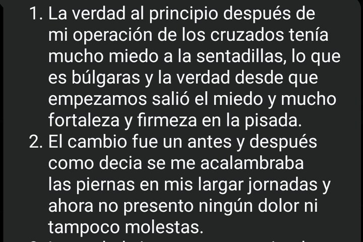 Captura de WhatsApp del testimonio de Alan
